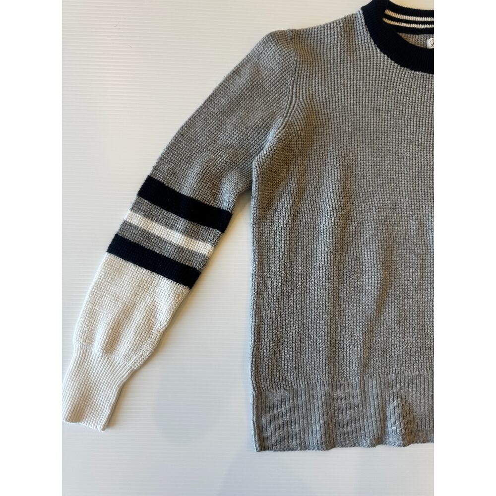 Faherty Throwback Crewneck Sweater Womens’ Small Gray Organic Cotton Cashmere - Picture 13 of 16